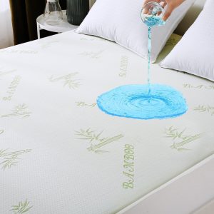 MUXHOMO Premium 100% Waterproof Mattress Protector, Breathable Mattress Cover, Cooling 3D Air Fabric Bed Pad Cover, Deep Pocket 8″-21″